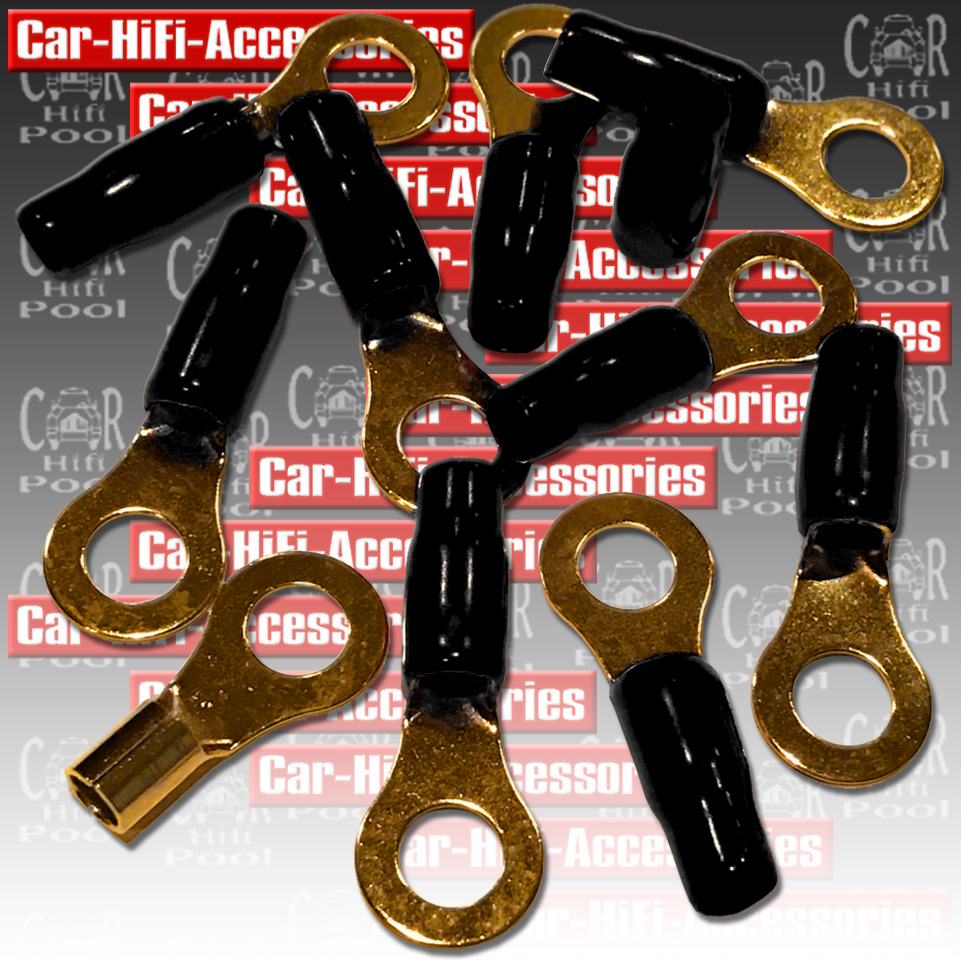 Ringösen 10 mm² /> 8,4 mm 50 Stück schwarz